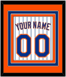 New York Name & Number - Home Pinstripes - Triple Mat 3