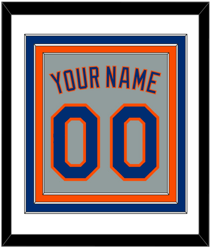 New York Name & Number - Road Gray - Premier Tier 1