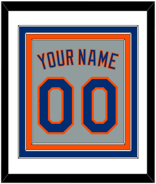 New York Name & Number - Road Gray - Premier Tier 1