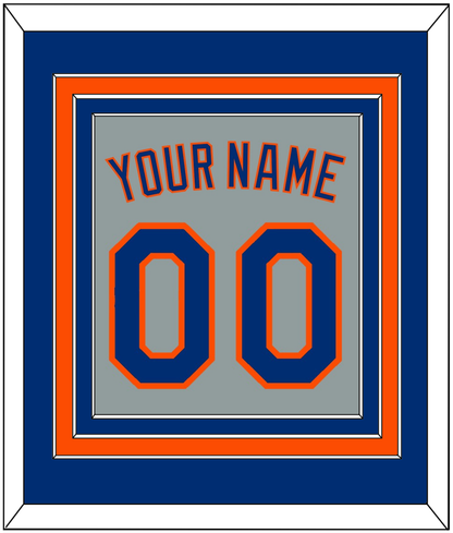 New York Name & Number - Road Gray - Premier Tier 2