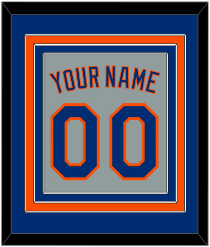 New York Name & Number - Road Gray - Premier Tier 2