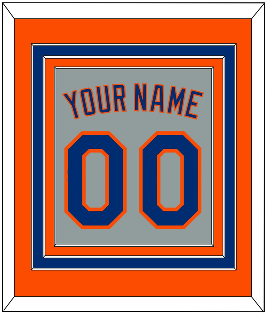 New York Name & Number - Road Gray - Premier Tier 3