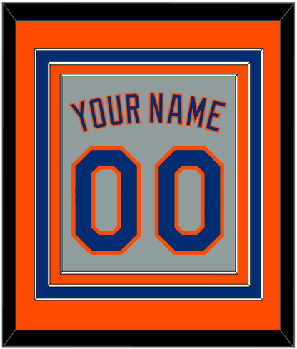 New York Name & Number - Road Gray - Premier Tier 3