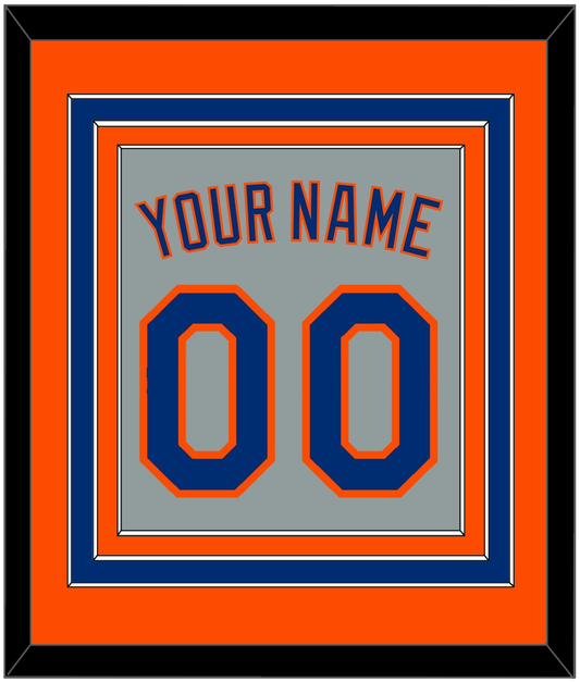 New York Name & Number - Road Gray - Premier Tier 3