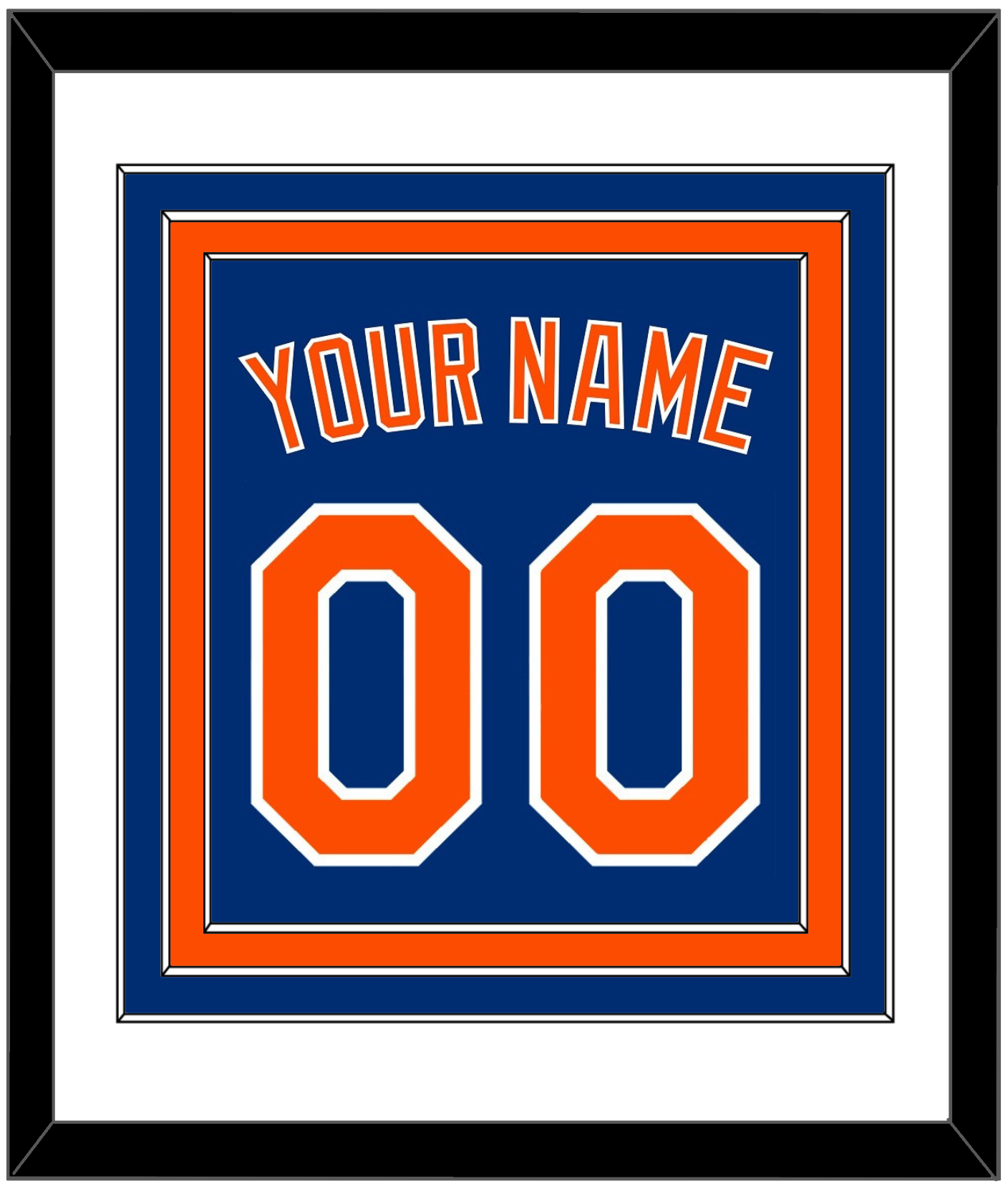 New York Name & Number - Alternate Home Blue - Premier Tier 1