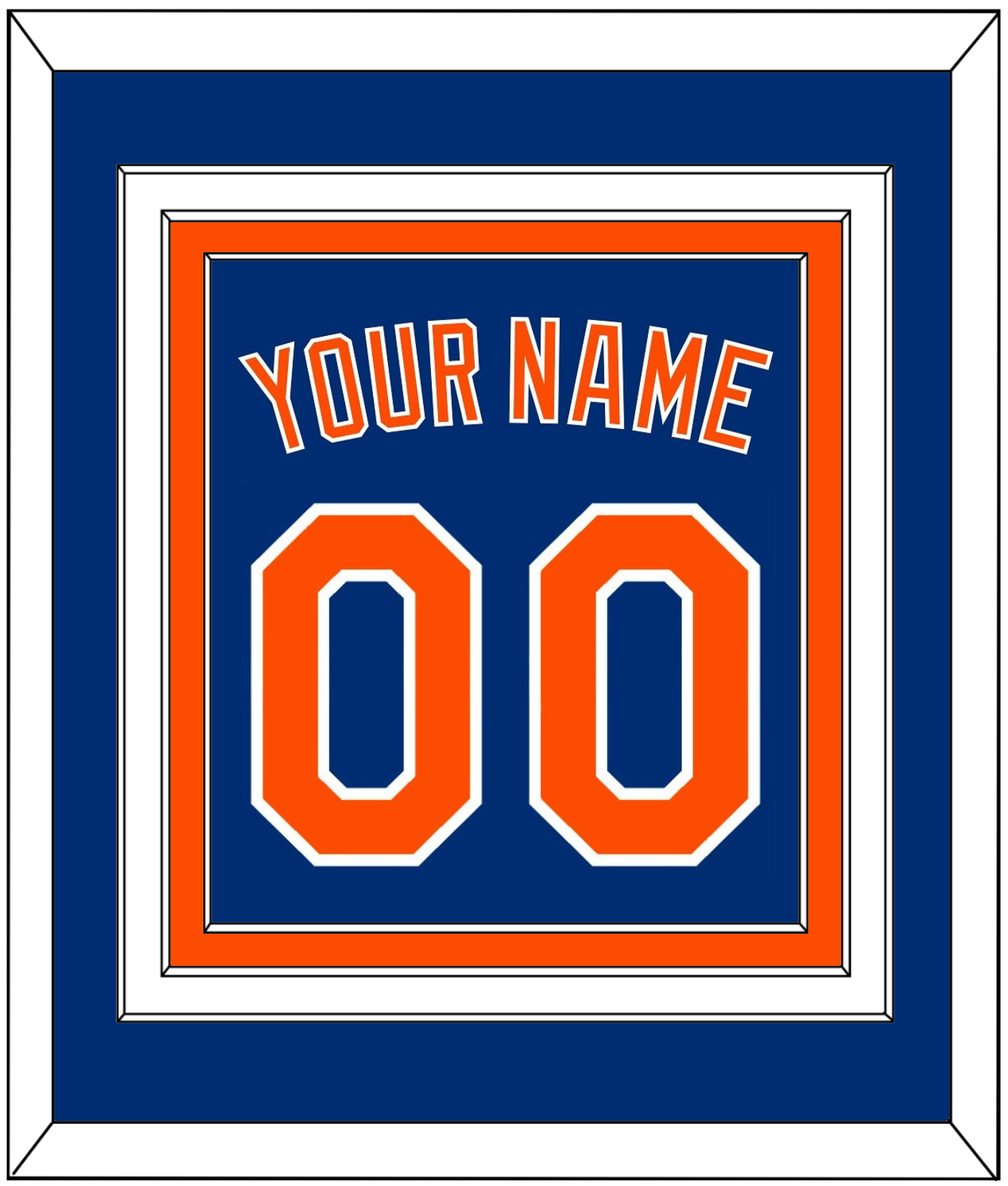 New York Name & Number - Alternate Home Blue - Premier Tier 2