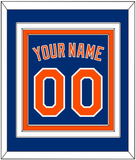 New York Name & Number - Alternate Home Blue - Triple Mat 2