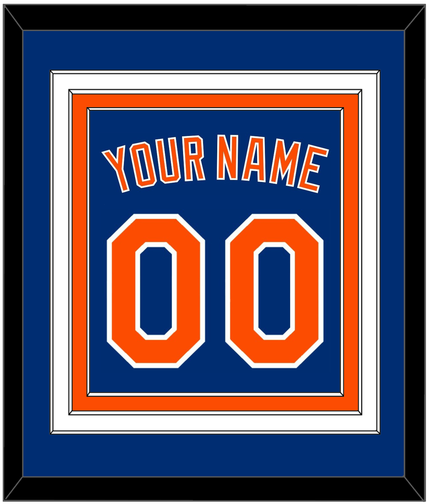 New York Name & Number - Alternate Home Blue - Premier Tier 2