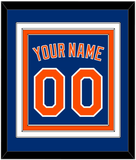 New York Name & Number - Alternate Home Blue - Triple Mat 2