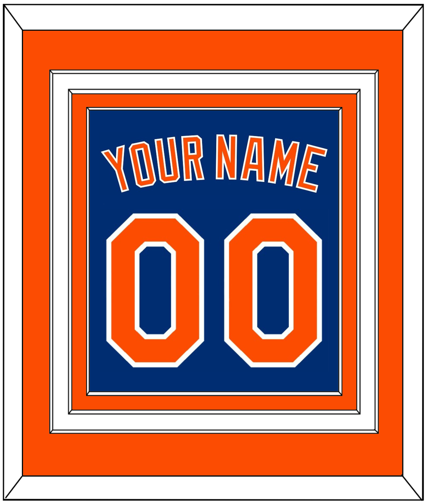 New York Name & Number - Alternate Home Blue - Premier Tier 3