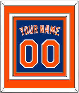 New York Name & Number - Alternate Home Blue - Triple Mat 3