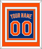 New York Name & Number - Alternate Home Blue - Triple Mat 3