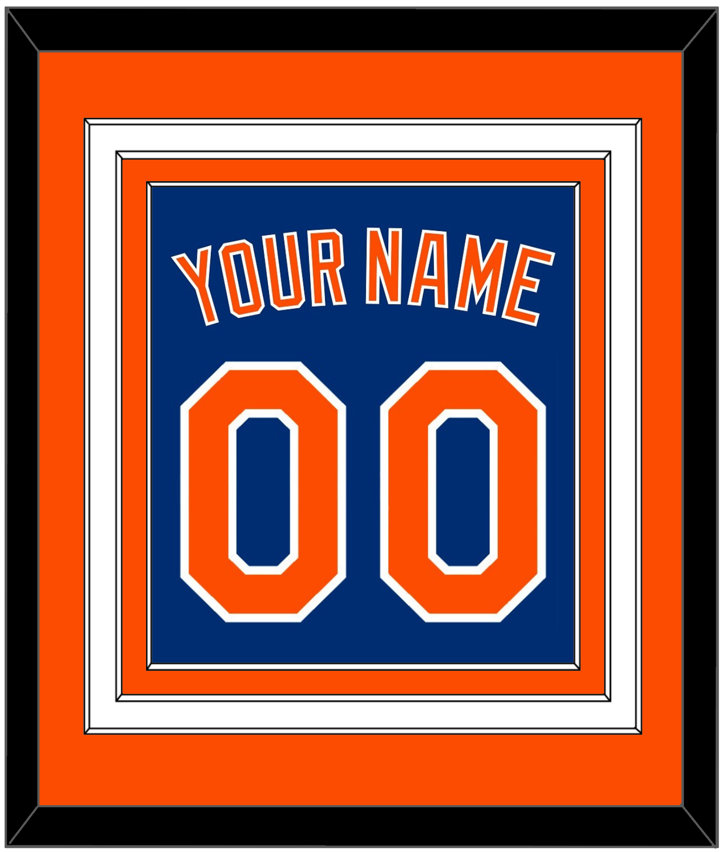 New York Name & Number - Alternate Home Blue - Premier Tier 3