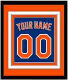 New York Name & Number - Alternate Home Blue - Triple Mat 3