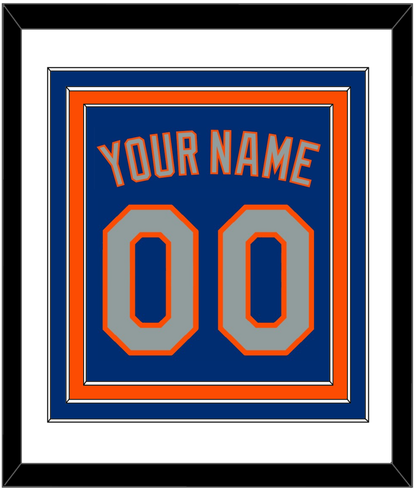 New York Name & Number - Alternate Road Blue - Premier Tier 1