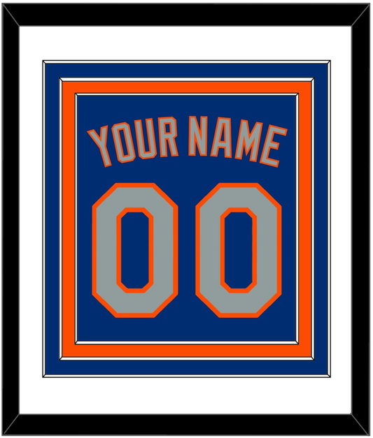 New York Name & Number - Alternate Road Blue - Premier Tier 1
