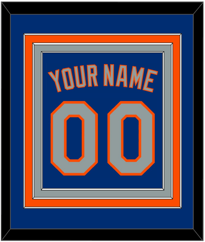 New York Name & Number - Alternate Road Blue - Premier Tier 2