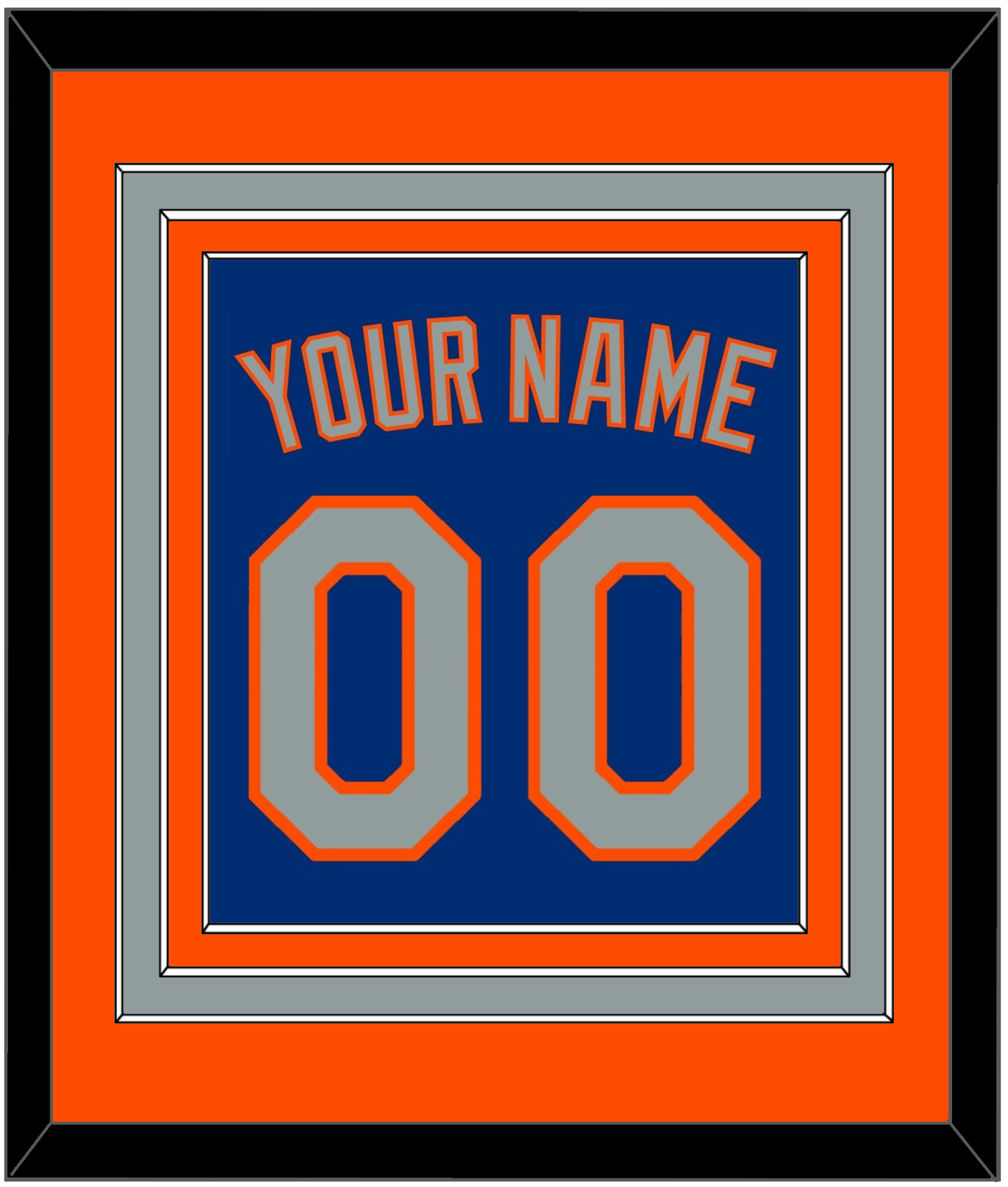 New York Name & Number - Alternate Road Blue - Premier Tier 3