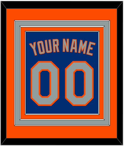 New York Name & Number - Alternate Road Blue - Premier Tier 3