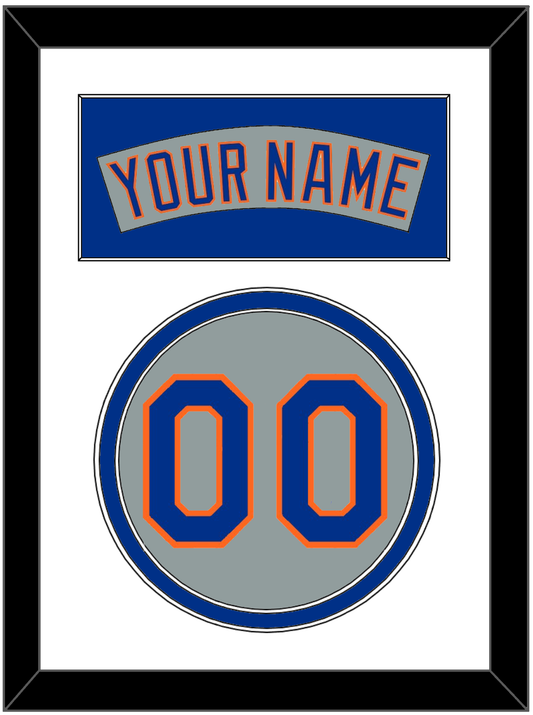 New York Nameplate & Number - Road Gray (1982-1986) - Signature Tier 1