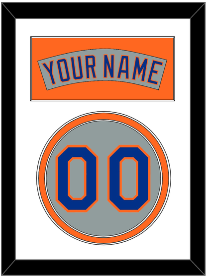 New York Nameplate & Number - Road Gray (1982-1986) - Signature Tier 2