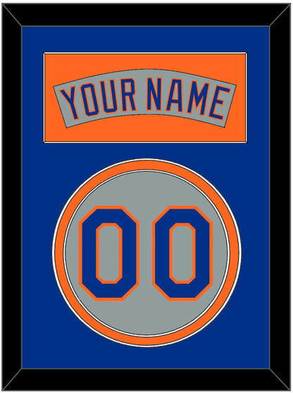 New York Nameplate & Number - Road Gray (1982-1986) - Signature Tier 3