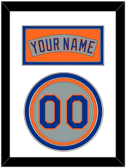 New York Nameplate & Number - Road Gray (1982-1986) - Premier Tier 2
