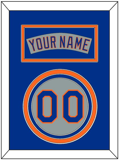 New York Nameplate & Number - Road Gray (1982-1986) - Premier Tier 3