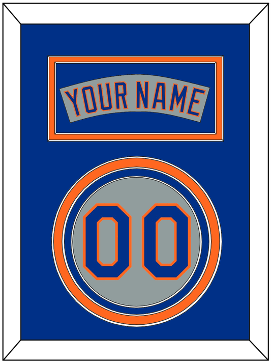New York Nameplate & Number - Road Gray (1982-1986) - Premier Tier 3