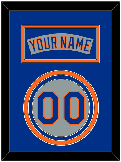 New York Nameplate & Number - Road Gray (1982-1986) - Premier Tier 3