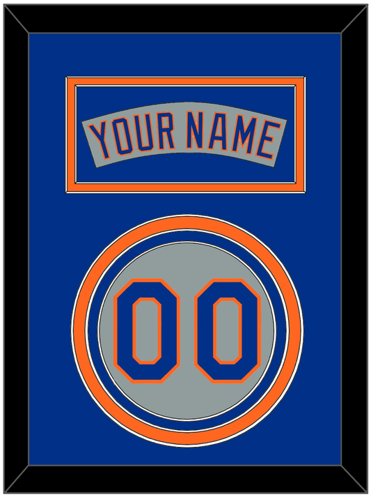 New York Nameplate & Number - Road Gray (1982-1986) - Premier Tier 3
