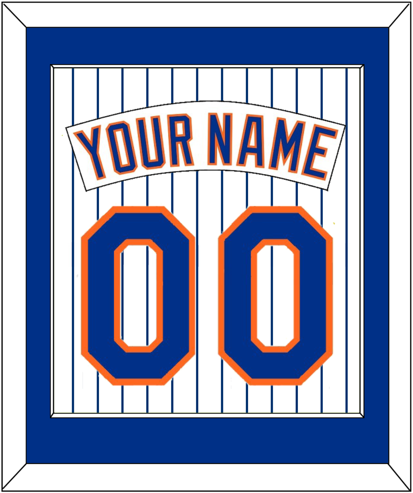 New York Nameplate & Number - Home Pinstripes (1983-1986) - Essential Tier 1