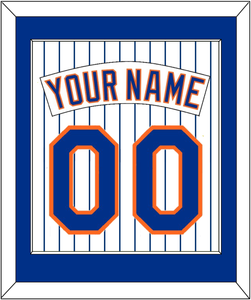 New York Nameplate & Number - Home Pinstripes (1983-1986) - Single Mat 1