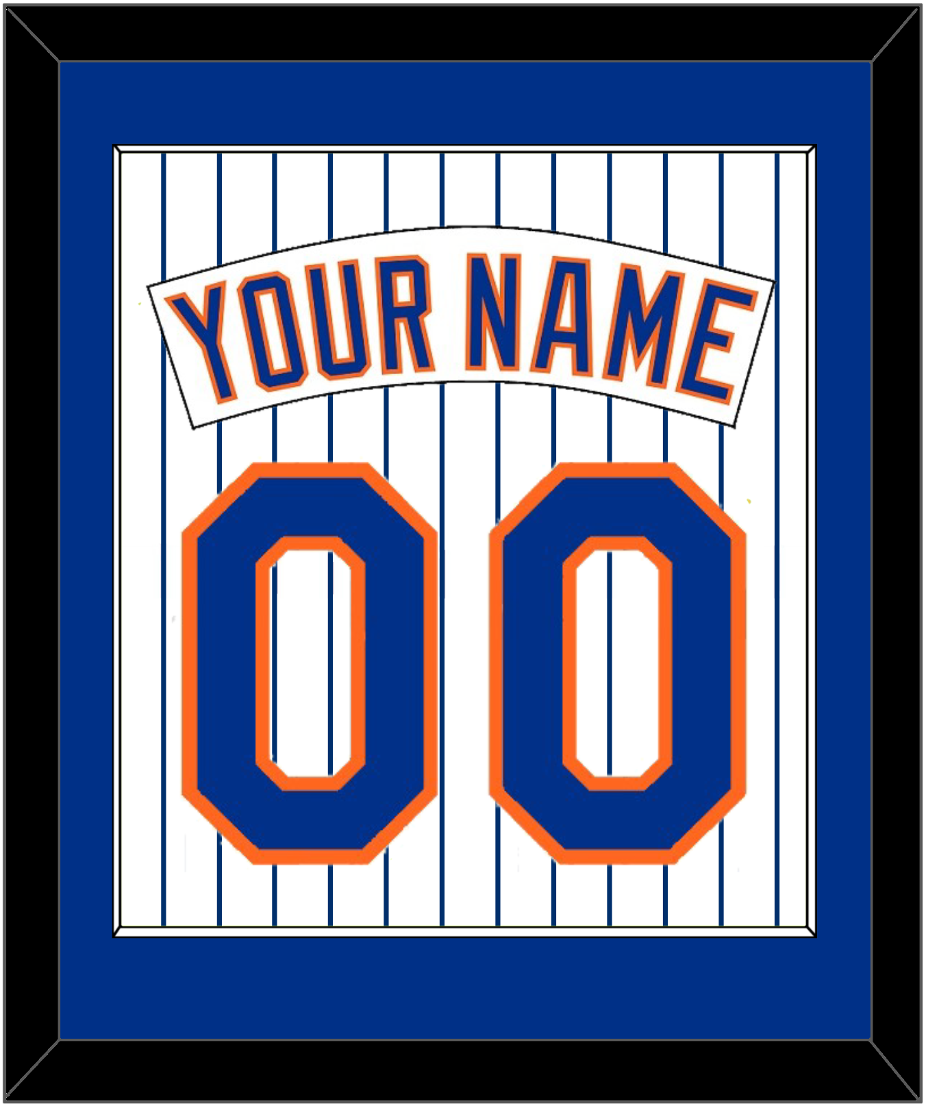 New York Nameplate & Number - Home Pinstripes (1983-1986) - Essential Tier 1