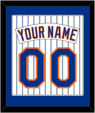 New York Nameplate & Number - Home Pinstripes (1983-1986) - Single Mat 1