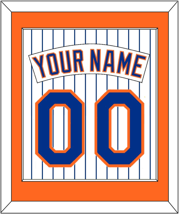 New York Nameplate & Number - Home Pinstripes (1983-1986) - Single Mat 2