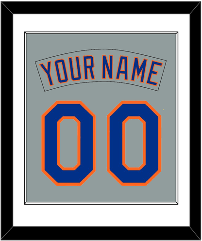 New York Nameplate & Number Combined - Road Gray (1982-1986) - Essential Tier 1
