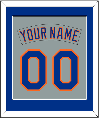 New York Nameplate & Number Combined - Road Gray (1982-1986) - Essential Tier 2