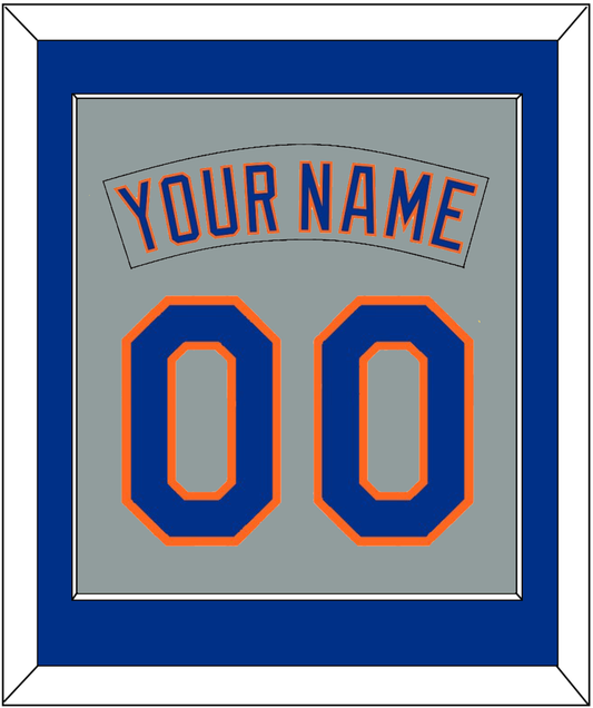 New York Nameplate & Number Combined - Road Gray (1982-1986) - Essential Tier 2