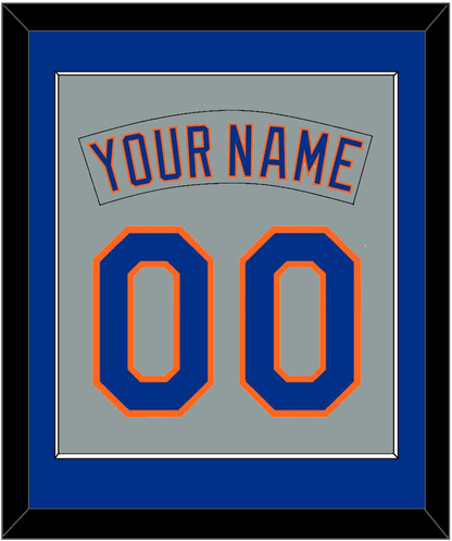 New York Nameplate & Number Combined - Road Gray (1982-1986) - Essential Tier 2