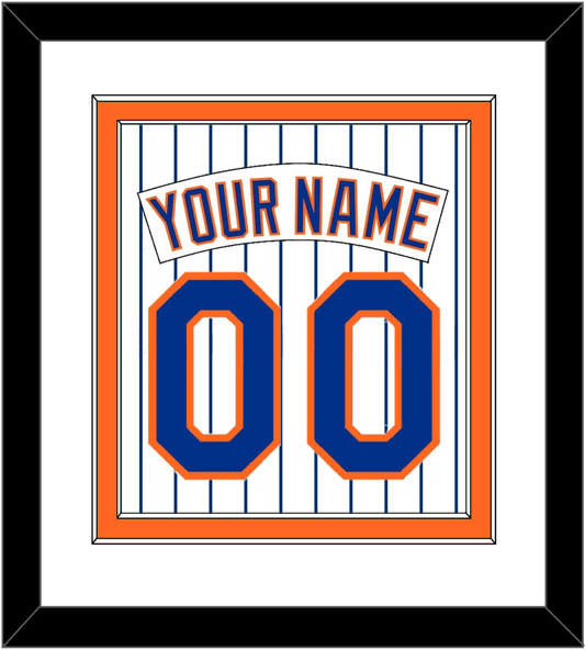 New York Nameplate & Number - Home Pinstripes (1983-1986) - Signature Tier 2