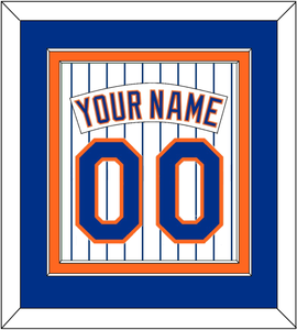 New York Nameplate & Number - Home Pinstripes (1983-1986) - Double Mat 3