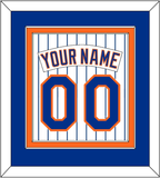 New York Nameplate & Number - Home Pinstripes (1983-1986) - Double Mat 3