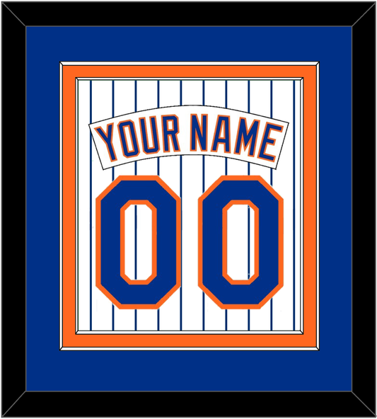 New York Nameplate & Number - Home Pinstripes (1983-1986) - Signature Tier 3