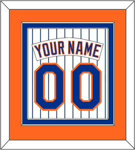 New York Nameplate & Number - Home Pinstripes (1983-1986) - Double Mat 4