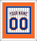 New York Nameplate & Number - Home Pinstripes (1983-1986) - Double Mat 4