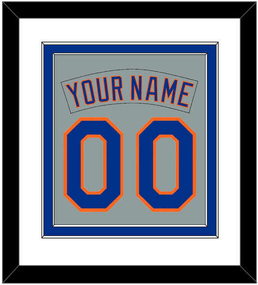 New York Nameplate & Number Combined - Road Gray (1982-1986) - Signature Tier 1
