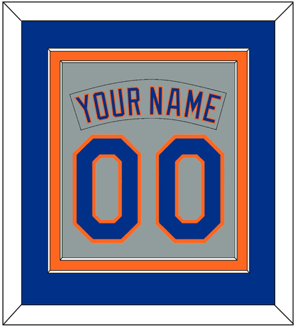 New York Nameplate & Number Combined - Road Gray (1982-1986) - Signature Tier 3