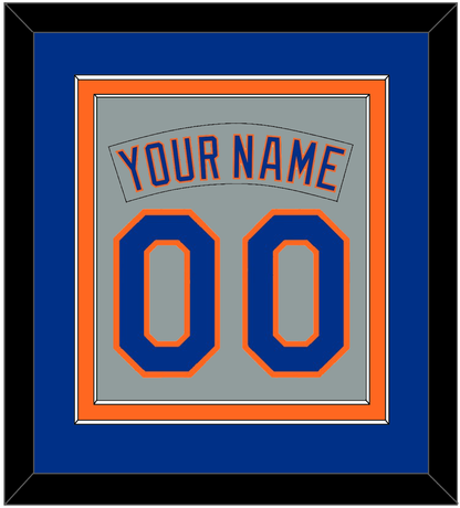 New York Nameplate & Number Combined - Road Gray (1982-1986) - Signature Tier 3