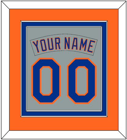 New York Nameplate & Number Combined - Road Gray (1982-1986) - Signature Tier 4